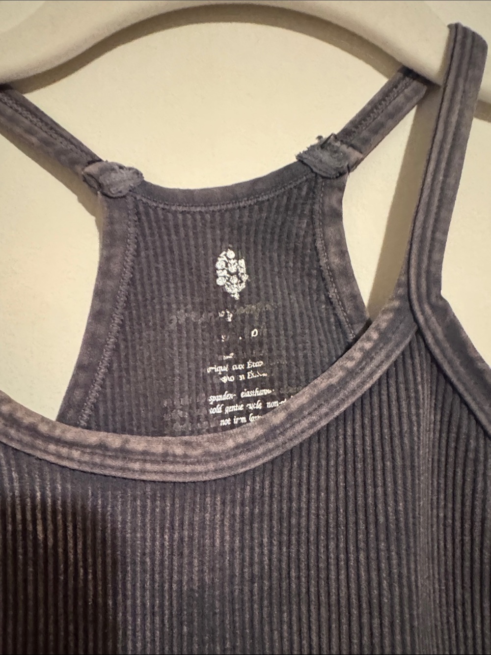 Free people Ribbed Racerback Crop Top - Picture 2 of 6